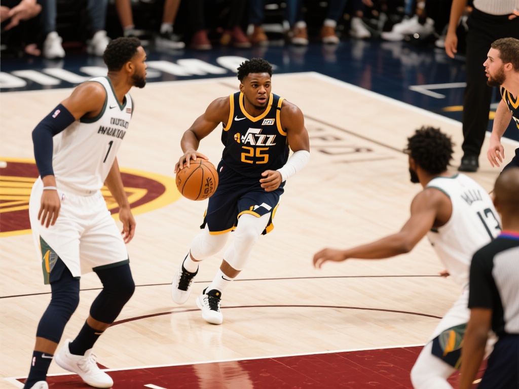 骑士最后时刻落后9分 米切尔阿伦无奈神情尽显